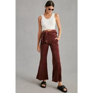 Daily Practice by Anthropologie Velour Corduroy Flare Trousers - New - Small
